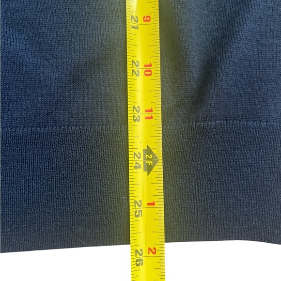 J Crew Men’s Wool Blend Long Sleeve Navy Sweater Size Large - Picture 5 of 5
